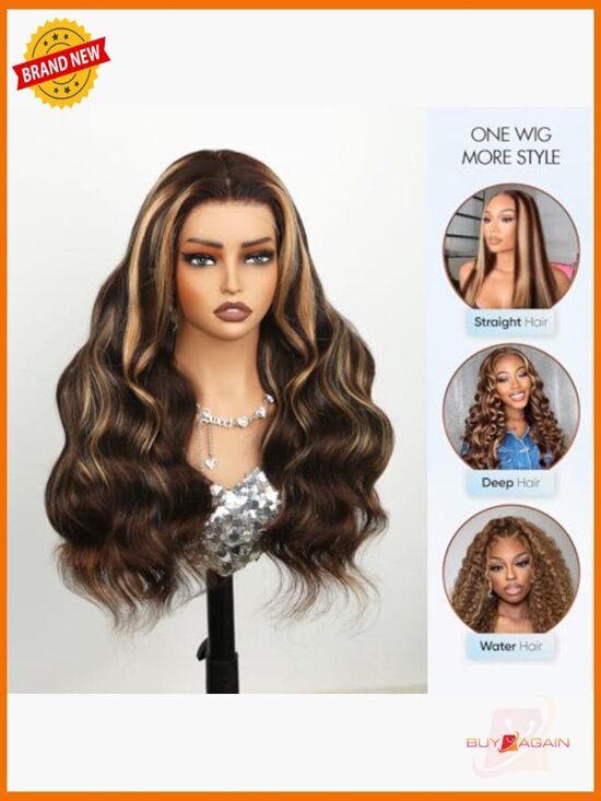 13x6 HD Lace Front Wig Human Hair Body Wave 210% Density 26 inch